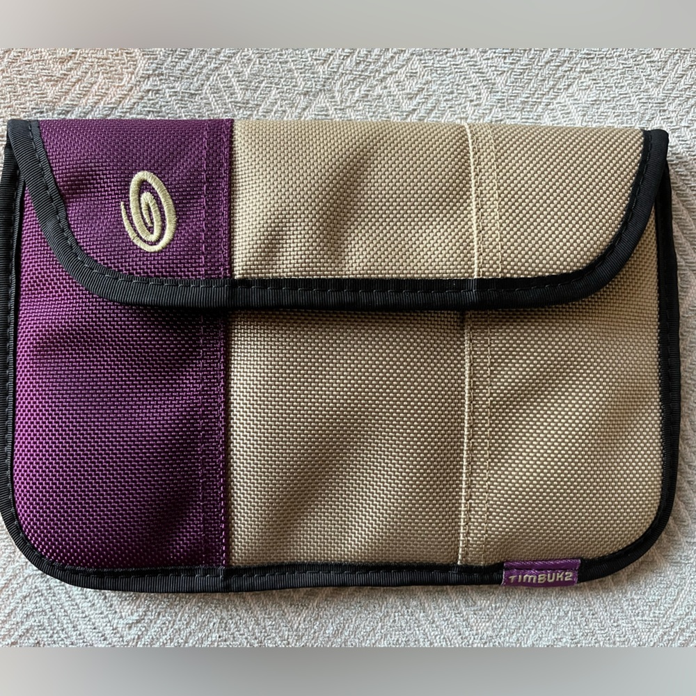 Timbuk2 Padded Utility Device Pouch Sleeve Purple & Tan